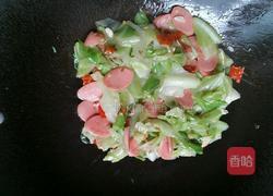 爆炒火腿圆白菜的做法图解9
