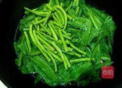 苦麦菜豆角汤的做法图解5