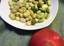 茄汁蚕豆的做法图解1