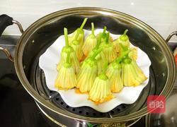 南瓜花酿肉的做法图解13