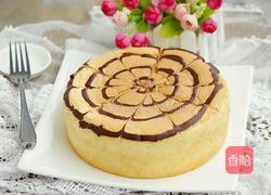 拉花戚风蛋糕（八寸）的做法图解21