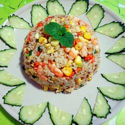 咖哩虾仁炒饭的做法[图]