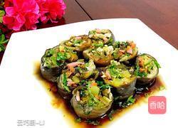 蒜泥茄子卷苦菊的做法图解12