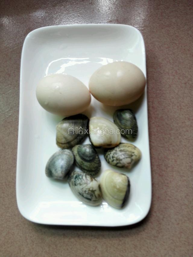 准备好食材。