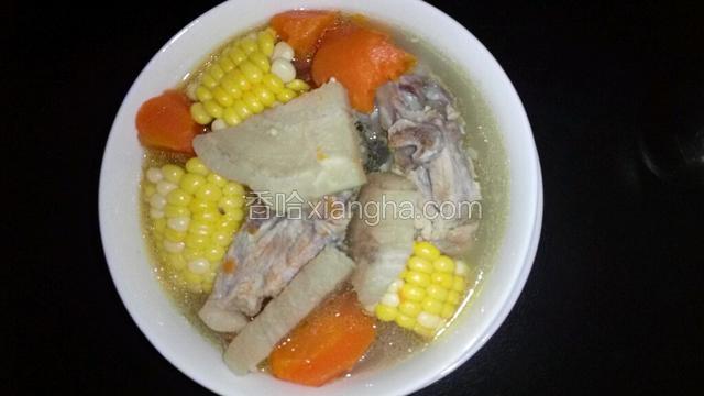 粉葛排骨边汤