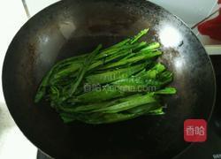 豆豉鲮鱼油麦菜的做法图解3