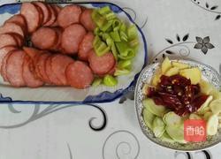 火腿荷兰豆的做法图解2