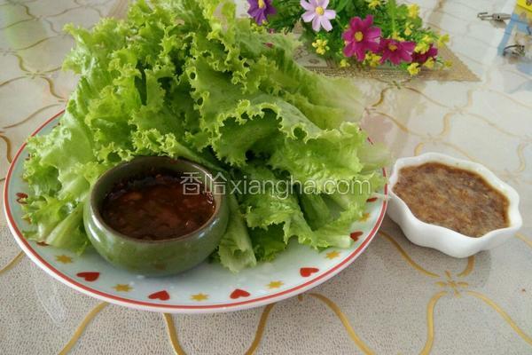 生菜两吃（蘸酱蒜泥）