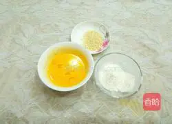 Sesame and green onion egg pancake recipe illustration 1