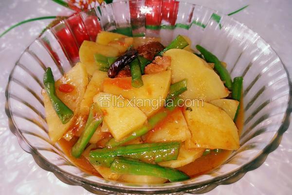 番茄豆角烧土豆