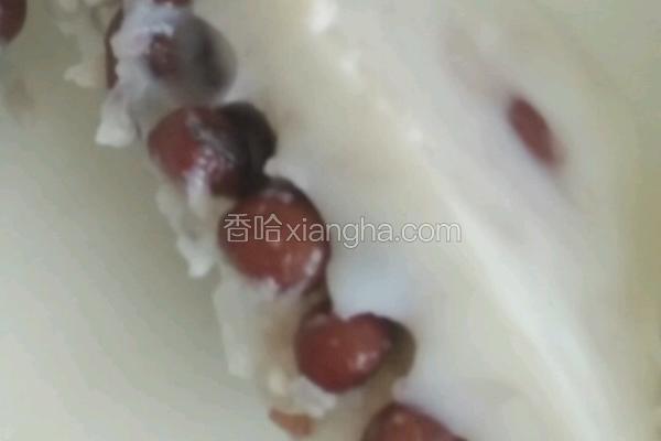 红豆椰奶布丁