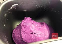 紫薯花开馒头的做法图解1