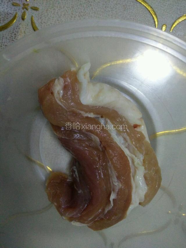 准备1块5花肉。