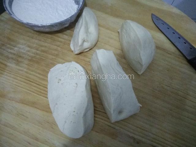 然后分成相同大小的块。