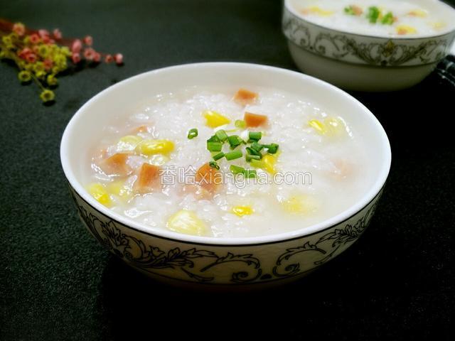 玉米火腿粥