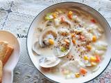 鲜奶芝士蛤蜊汤的做法[图]