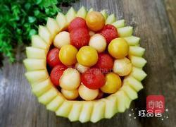 哈密瓜果盘的做法图解8