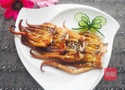 烤鱿鱼头的做法图解3