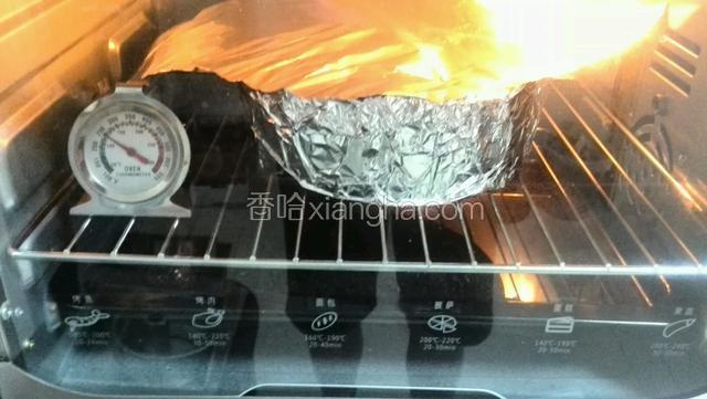 途中上色满意马上加盖锡纸。