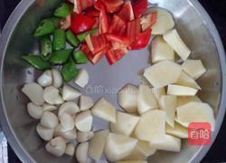 土豆蒜子烧扣肉的做法图解4
