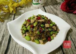 毛豆炒咸菜的做法图解12