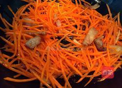 肉炒胡萝卜丝的做法图解4