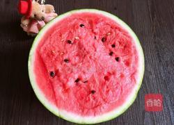 西瓜樱桃果汁的做法图解1