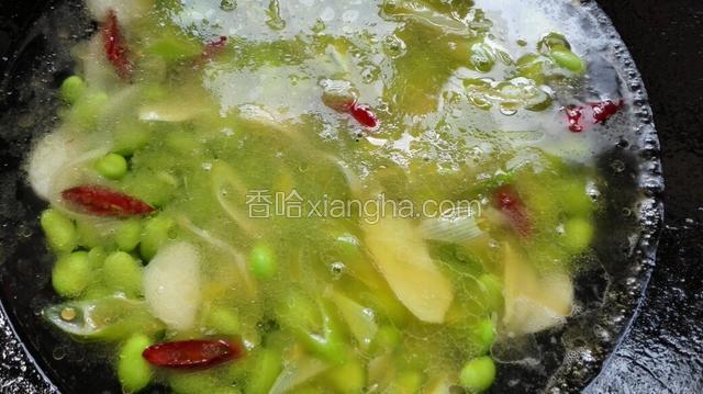 加入适量的水，盐，白糖，黑胡椒粉，茴香炖到八成熟。