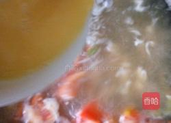 呛锅番茄紫菜蛋花汤的做法图解6