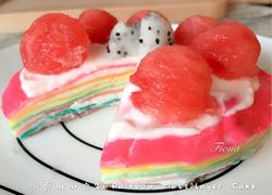 Rainbow Multilayer Cake