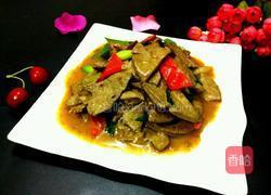 蒜苗红椒炒猪肝的做法图解9