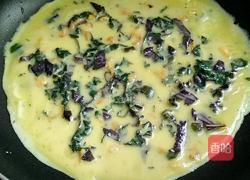 紫苏虾米鸡蛋饼的做法图解8