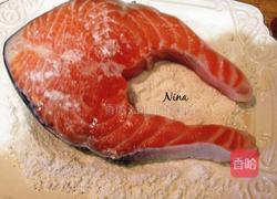 蒜香烤三文鱼的做法图解3