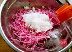 酸甜心里美萝卜丝的做法图解6