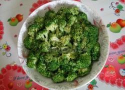 火腿炒西兰花的做法图解4