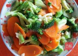 蒜末西兰花胡萝卜的做法图解6