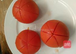 莲花西红柿的做法图解2