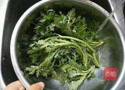 蒜泥茼蒿的做法图解2