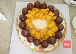 酸奶花生水果生日蛋糕的做法图解17