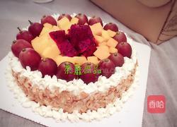 酸奶花生水果生日蛋糕的做法图解22