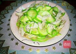 西葫芦炒脊里肉的做法图解11