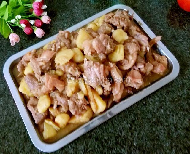土豆焖鸭