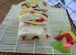 彩椒千层卷的做法图解12