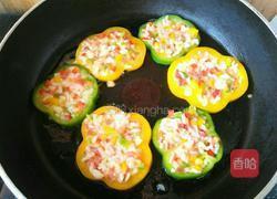 彩椒圈煎饭的做法图解5