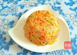 彩椒圈煎饭的做法图解8