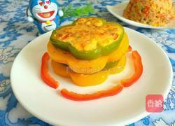 彩椒圈煎饭的做法图解10