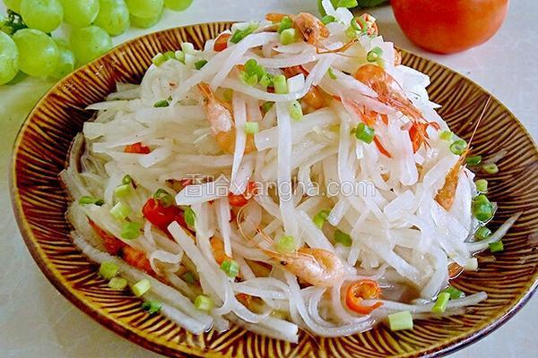 萝卜丝炒小虾