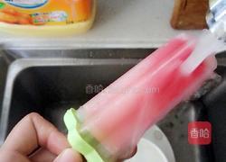 西瓜味冰棒的做法图解5