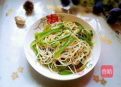 青椒炒银芽的做法图解7