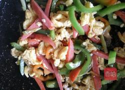 双椒火腿炒鸡蛋的做法图解5